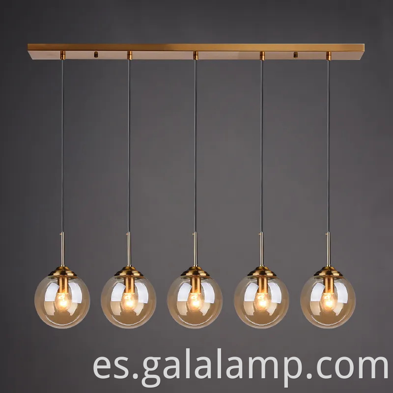 Iluminación casera interior E27 Classic Glass Bubble Ball Led Coste de techo Lámpara